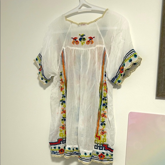 Johnny Was Multicolor Embroidered Tunic - Picture 3 of 6